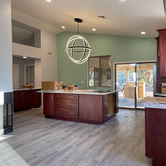 Finished interior of a luxury home completed by Boyd's Custom Painting company.